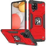 Wozinsky Ring Armor Case / 3v1 / pouzdro / kryt pro Samsung Galaxy A22 4G red / červené