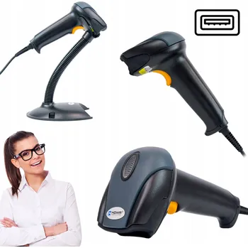 Čtečka čárových kódů Drátová čtečka čárových kódů s USB stojanem HDWR HD29A