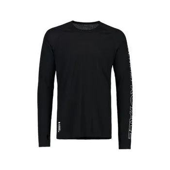 Pánské termoprádlo Merino triko Mons Royale Temple Tech LS black Černá XL