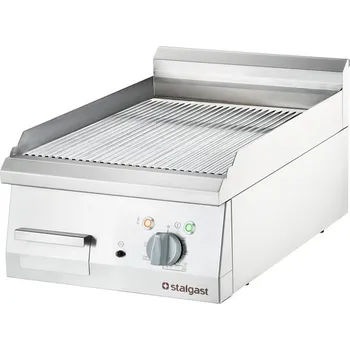 Kuchyňský gril STALGAST Elektrická grilovací deska, chromovaná, vlnitá, 4,05 kW, 700x400x250 mm | STALGAST, Line 700