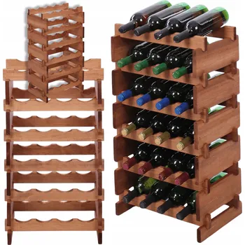 Stojan na víno Stojan na víno modulární regál na lahve 6x4 lahví STAV JAKO KOSTKY EKO