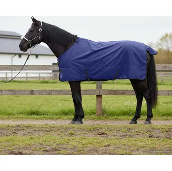 Sport vidaXL Deka pro koně Tmavě zelená a černá 155 cm Polyester [42013055]