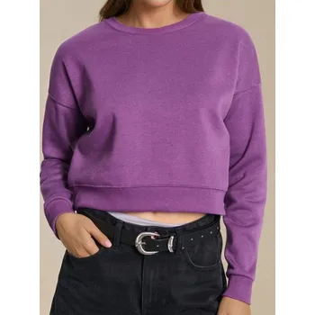 Dámská mikina Sinsay - Mikina s kulatým výstřihem - fialová - 6310J-48X - 6310J-48X-S