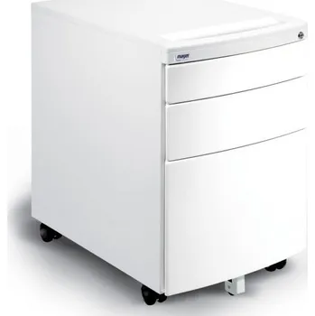 Zásuvkový kontejner Pojízdný kontejner se zámkem - Provední BÍLÁ 32R8