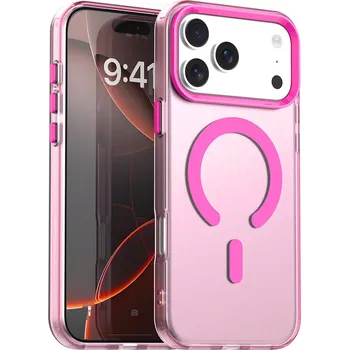 Pouzdro na mobilní telefon Techsuit - CandyCase MagSafe - iPhone 17 Pro - růžový