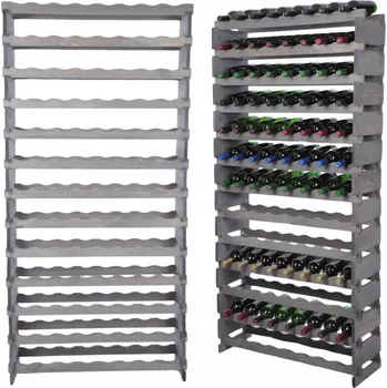 Stojan na víno Stojan na víno modulární regál na lahve 13x8 lahví - PRO VŠECHNY TYPY LAHVÍ