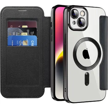 Pouzdro na mobilní telefon Techsuit - Pouzdro SmartMag Book - iPhone 14 Plus - černé