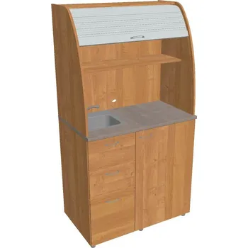 Kuchyňská linka Kuchyň soliterní levá - KU 3 3 L (s lednicí, dřezem a baterií) - OLŠE , OLŠE