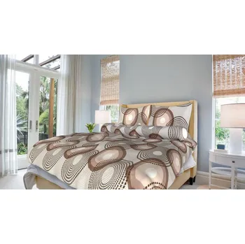 Povlečení Smolka povlečení Bavlna Lenka béžová 140x200 70x90