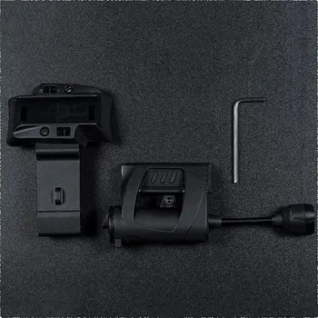 Svítilna WST na helmu MPLS 3 barvy + IR LED ČERNÁ