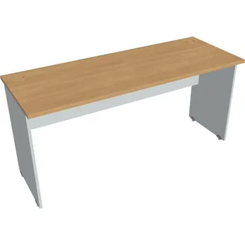 Psací stůl Pracovní stůl úzký GE 1600 - DUB , ŠEDÁ