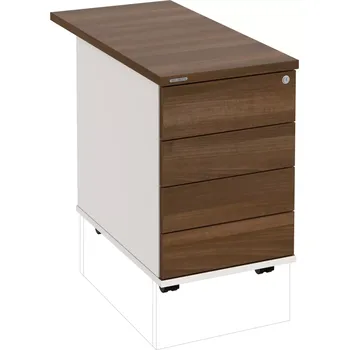 Zásuvkový kontejner Kancelářský kontejner K 34 C PTO N 80 - OŘECH , BÍLÁ