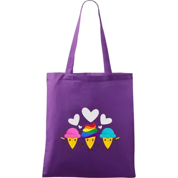 LGBT zmrzliny - Taška bavlněná - 42 x 38 cm ( Fialová )