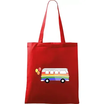 LGBT busík - Taška bavlněná - 42 x 38 cm ( Červená )