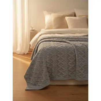 Přehoz na lůžko Sinsay - Přehoz na postel - šedá - 2678O-09X - 2678O-09X-ONE-7