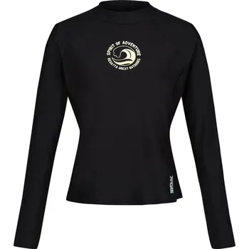 Dámské plavky Dámské triko Regatta Wmn L/S Rash Vest Velikost: XXL / Barva: černá