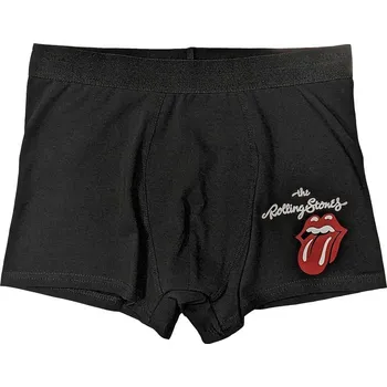 Trenýrky RockOff Bavlněné boxerky Rolling stones - černé s logem Velikost: L
