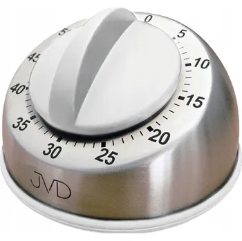 JEDNODUCHÁ MECHANICKÁ MINUTKA JVD DM83.1 STŘÍBRNÁ BÍLÁ DO 60 MINUT