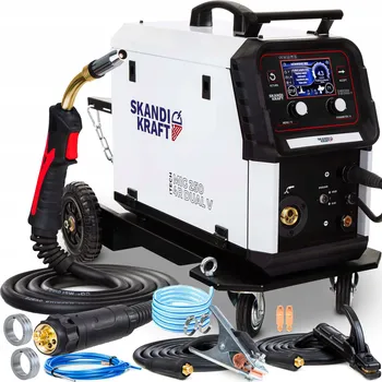 Svářečka Svářečka MIG/MAG, MMA, TIG poloautomat Skandi Kraft 10-250 A 230/400 V