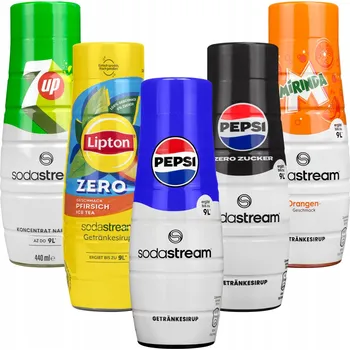 Sirup pro výrobník sody Sirup do vody SodaStream Lipton Mirinda Pepsi 7up 5x440ml