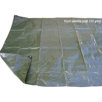 Krycí plachta Plachta s oky 4 m x 6 m zelená