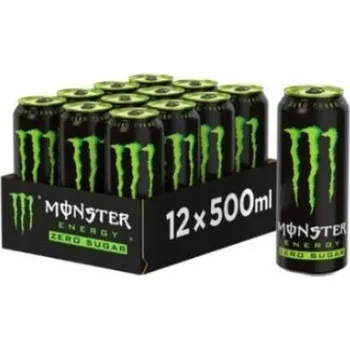 Energetický nápoj Energetický nápoj Monster Energy Zero Sugar Green bez cukru 12x 500ml