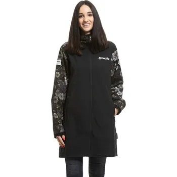 Dámský kabát Dámský softshellový kabát Meatfly Thea černá/bílá M