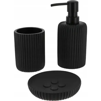 Dávkovač mýdla Koupelnová sada DÁVKOVAČ HRNEK MÝDLENKA 3v1