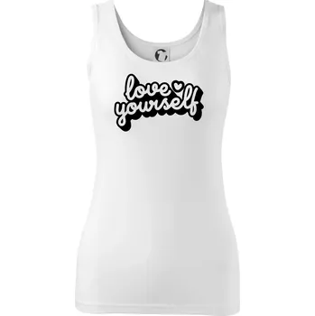 Dámské tričko Love Yourself - Dámské tílko - M ( Bílá )