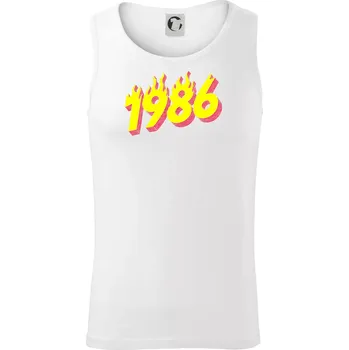 Pánské termoprádlo Narozeniny v ohni 1986 - Tílko pánské Core - XL ( Bílá )