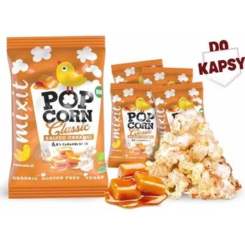 Mixit BIO popcorn – Slaný karamel do kapsy (5 ks)