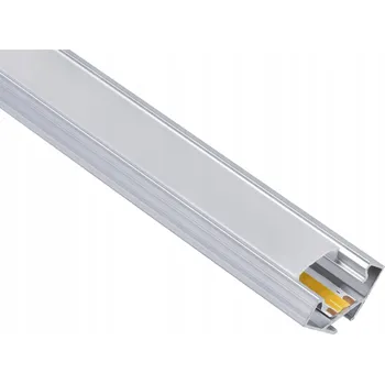 LED páska LED profil Berge hliníkový rohový stříbrný 2 m pro LED pásek 12 mm