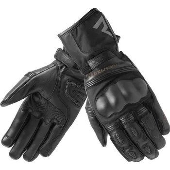 Sport Kožené rukavice Rebelhorn Patrol Long, dlouhé černé rukavice, velikost XXL