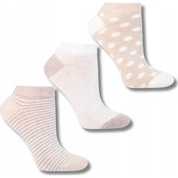 Dámské ponožky PONOŽKY KOTNÍKOVÉ PONOŽKY MORAJ NÍZKÉ PONOŽKY NA KOTNÍK KLASICKÉ 3-PÁROVÉ 39-42
