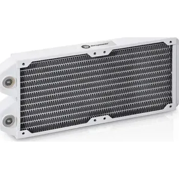 Radiátor BitsPower Radiátor Tarasque II 240 mm - bílá (BPTAN-NLS240-F2PB-WH)