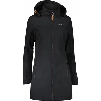 Dámský kabát Dámský kabát Altisport černý klasický s odepínací kapucí, velikost XS