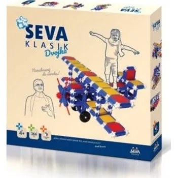 Stavebnice Seva Stavebnice SEVA - Klasik Dvojka 366 ks v krabici