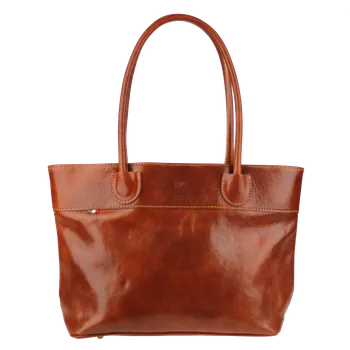 Kabelka NovaKabelka.cz Kožená italská kabelka Dafne Marrone Chiaro