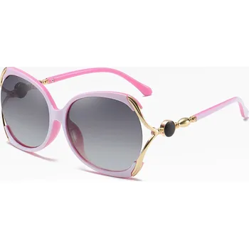 Sluneční brýle Techsuit - Sluneční brýle polarizační (1722) - pro ženy s UV ochranou, PC - růžová / šedá