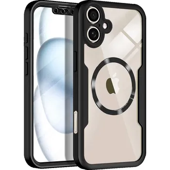 Pouzdro na mobilní telefon Techsuit - ColorVerse 360 MagSafe Series + ochrana displeje - iPhone 17 - černá