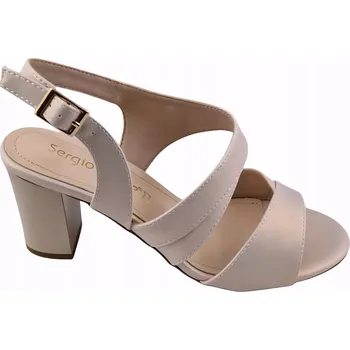 Dámská obuv Sandály SERGIO LEONE SK866 béžové perleťové vel. 39