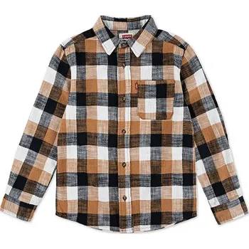 Pánská košile Košile Levi's BUFFALO CHECK FLANNEL SHIR 9EN817 béžová 80X, vel. 164
