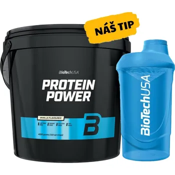 Protein AKCE BioTech Protein Power 4000 g + ZDARMA Šejkr 600 ml