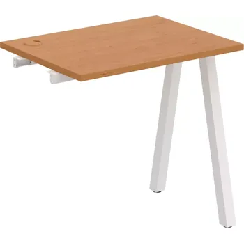 Psací stůl Stůl pracovní k řetězení úzký UE A 800 R - OLŠE , BÍLÁ