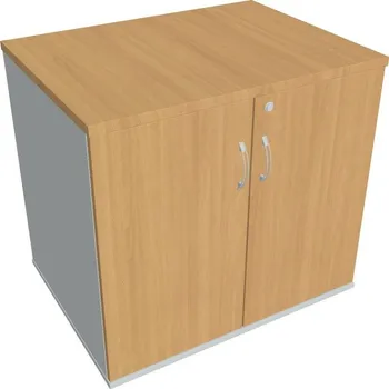 Policová skříň Skříň stolová SPZ 80 60 P (léta podél) - BUK , ŠEDÁ