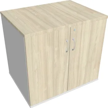 Policová skříň Skříň stolová SPZ 80 60 P (léta podél) - AKÁT , BÍLÁ