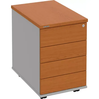 Zásuvkový kontejner Kancelářský kontejner K 34 C PTO P - TŘEŠEŇ , ŠEDÁ