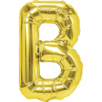 Balónek Fóliový balónek písmeno B zlaté 40 cm