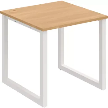 Psací stůl Kancelářský stůl US O 800 - DUB , BÍLÁ
