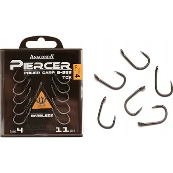 Rybářský háček Háčky zemní Anaconda Piercer Power Carp B-988 TGX 11 ks